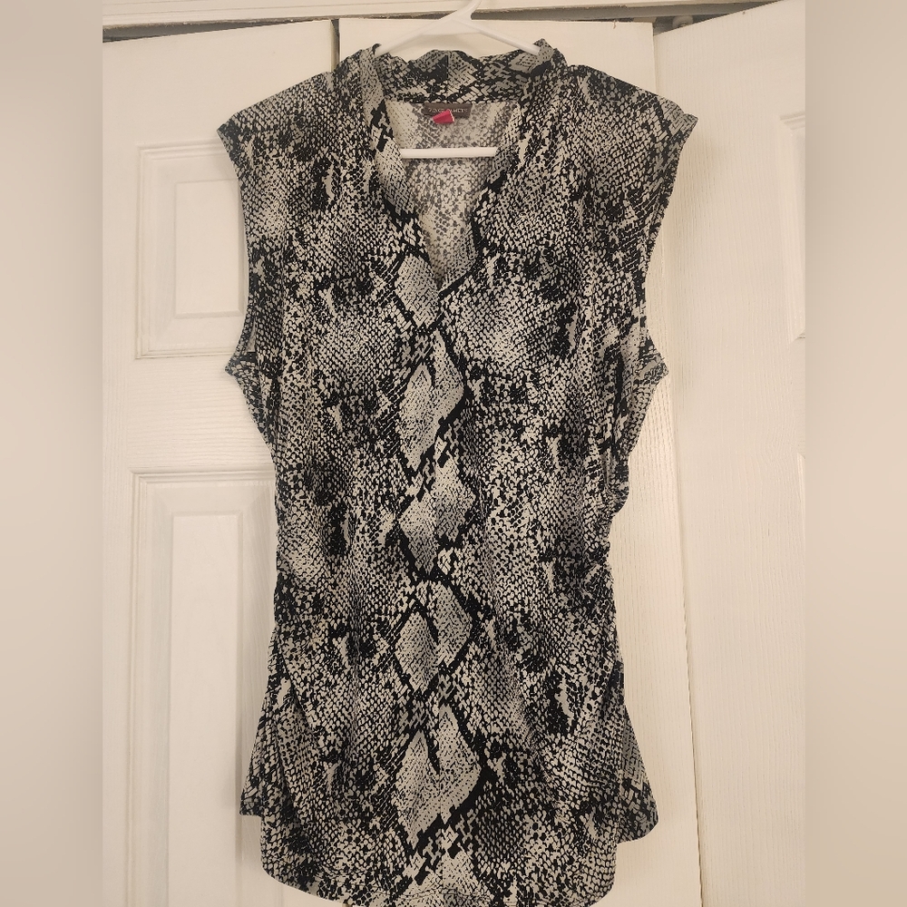 Vince Camuto Snakeskin Sleeveless Top